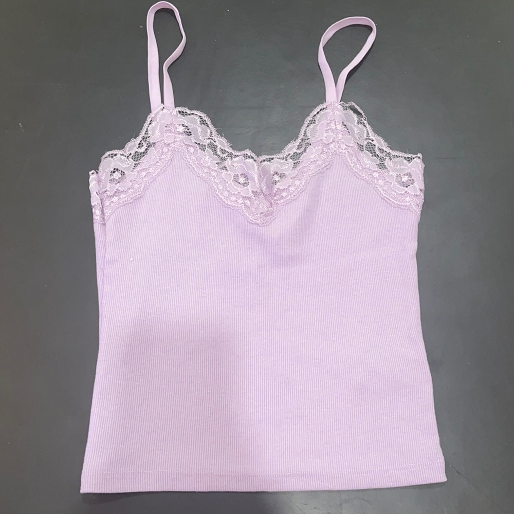 purple lace tank top